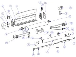 Thule Omnistor Knikarmbevestiging Voorlijst 5003