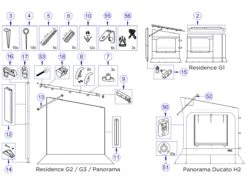 Thule Omnistor Aanhaakpunt Aandrukstang Serie 6 & 8 Residence