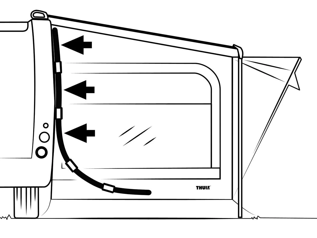 Thule Side Tensioning Kit Aandrukstangen 3 Thule Side Tensioning Kit Aandrukstangen - Afbeelding 3