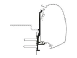 Thule Knaus Tourer CUV Wall Adapter - 3,00m