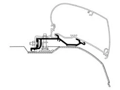 Thule Omnistor 6300 Ducato Aluminium 400 Cassetteluifel -Thule thule adapter ducato h2 2006 375 400 cm ecommerce 2