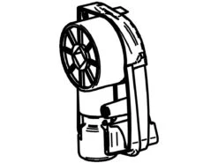 Thule Omnistor Binnenkap & Opdraaimechanisme Links 4900 Antraciet