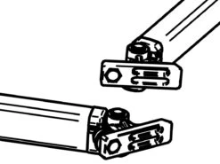Thule Omnistor Knikarmbevestiging Voorlijst 4900/6200