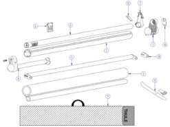 Thule Bevestigingshouder Windscreen -Thule thule windscreen spare parts 3 ecommerce 2452 1