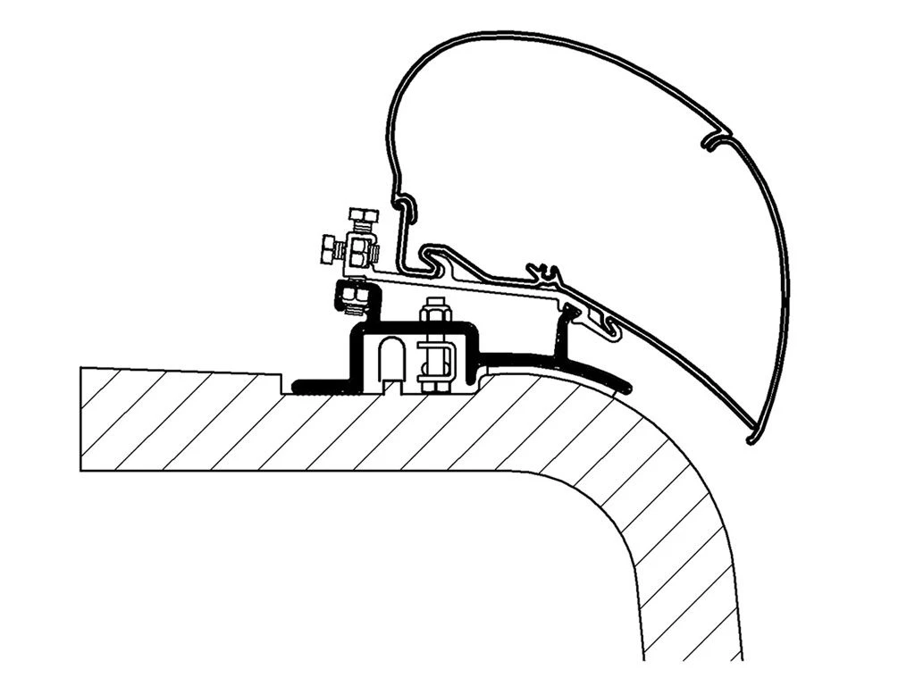 Thule Adapter Ducato H2 1994-2006 1 Thule Adapter Ducato H2 1994-2006